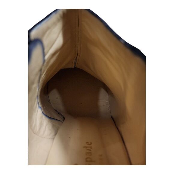 Kate Spade Italy Netta Booties Women Sz 8 Block Heel Black Suede Bow Detail EUC - Picture 9 of 9